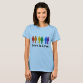 Liefde is liefde. t-shirt (Voorkant volledig)