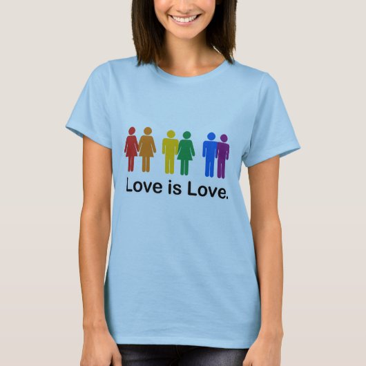 Liefde is liefde. t-shirt (Voorkant)