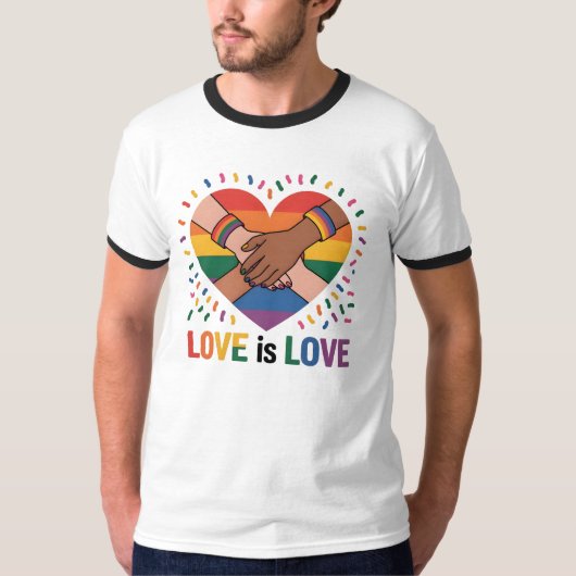 Liefde is liefde t-shirt (Voorkant)