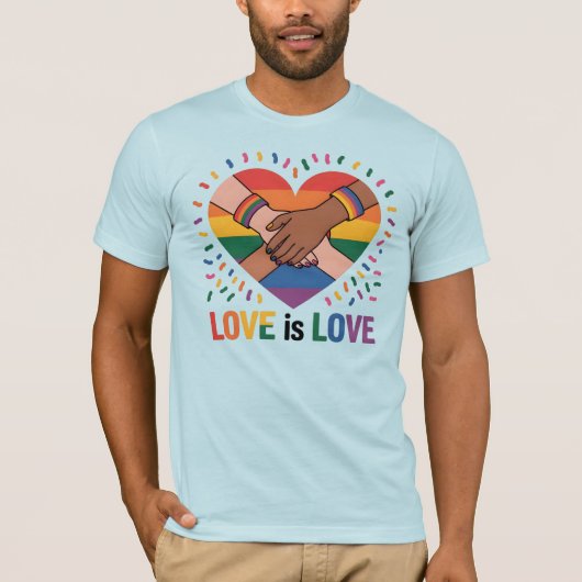 Liefde is liefde t-shirt (Voorkant)