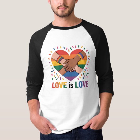 Liefde is liefde t-shirt (Voorkant)