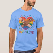 Liefde is liefde t-shirt (Voorkant)