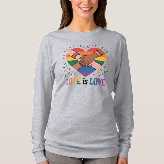 Liefde is liefde t-shirt (Voorkant)