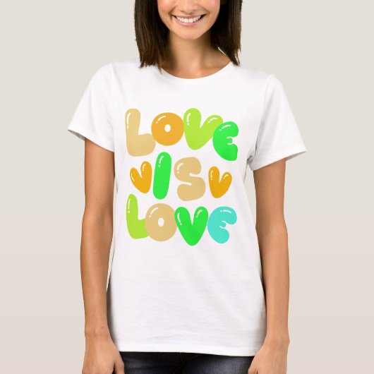 Liefde is liefde t-shirt (Voorkant)