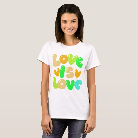 Liefde is liefde t-shirt (Voorkant volledig)