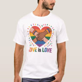 Liefde is liefde t-shirt (Voorkant)