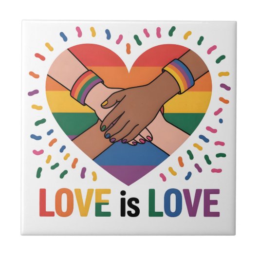 Liefde is liefde tegeltje (Voorkant)