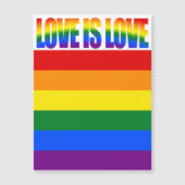 Liefde is Liefde Tekst Gay Pride LGBT Rainbow Flag (Voorkant)