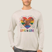 Liefde is liefde Tri-Blend shirt (Voorkant volledig)