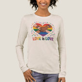 Liefde is liefde Tri-Blend shirt (Voorkant)