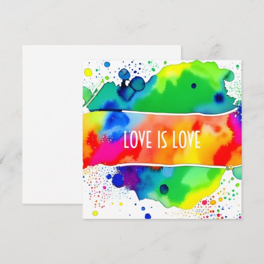 Liefde is liefde trots LGBTQIA+ Kaart (Voorkant / Achterkant)