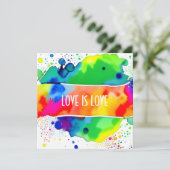 Liefde is liefde trots LGBTQIA+ Kaart (Staand voorkant)