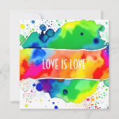 Liefde is liefde trots LGBTQIA+ Kaart (Voorkant)