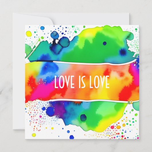 Liefde is liefde trots LGBTQIA+ Kaart (Voorkant)