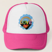 "Liefde is liefde" Trucker Pet (Voorkant)