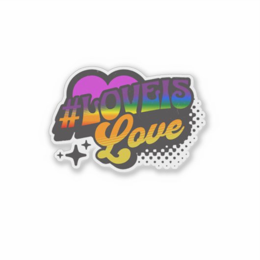 Liefde is liefde v2 sticker (Voorkant)