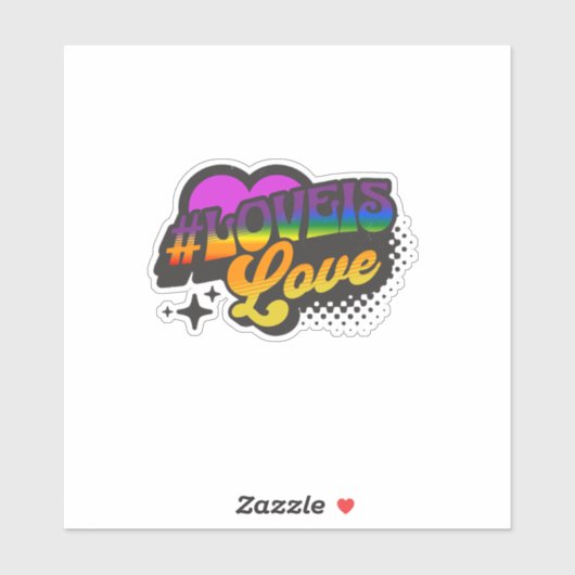 Liefde is liefde v2 sticker (Vel)