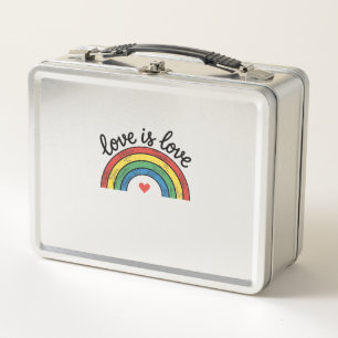 Liefde Is Liefde Vintage Regenboog Hart Shirt Ontw