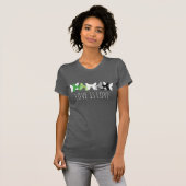 Liefde Is Liefde Vlinder Aromantisch T-shirt (Voorkant volledig)