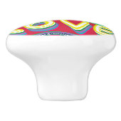 Liefde is Liefde Vlinder Keramische Knop (Zijkant)