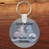 Liefde is liefde voor homoseksuele sleutelhanger (Voorkant)