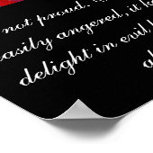 Liefde is liefde voor patiënten, aardig met bloeme poster (Hoek)