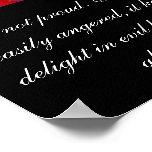 Liefde is liefde voor patiënten, aardig met bloeme poster (Hoek)