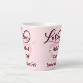 Liefde is liefde voor patiënten vriendelijk, nooit latte mok (Voorkant)