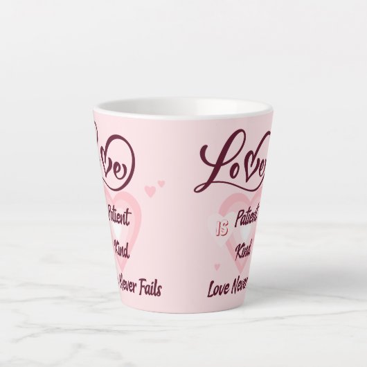 Liefde is liefde voor patiënten vriendelijk, nooit latte mok (Voorkant)