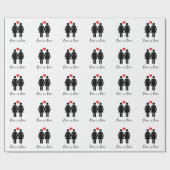 Liefde is liefde (vrouwen) + hart cadeaupapier (Vlak)