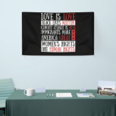 Liefde is liefde Vrouwenrechten zijn mensenrechten Spandoek (Beurs)