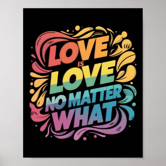 Liefde is liefde, wat Sticker ook is Poster (Voorkant)