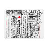 Liefde is liefde, woorden zijn belangrijk magneet (Horizontaal)