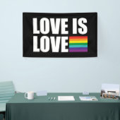 Liefde is liefdesbanner spandoek (Beurs)