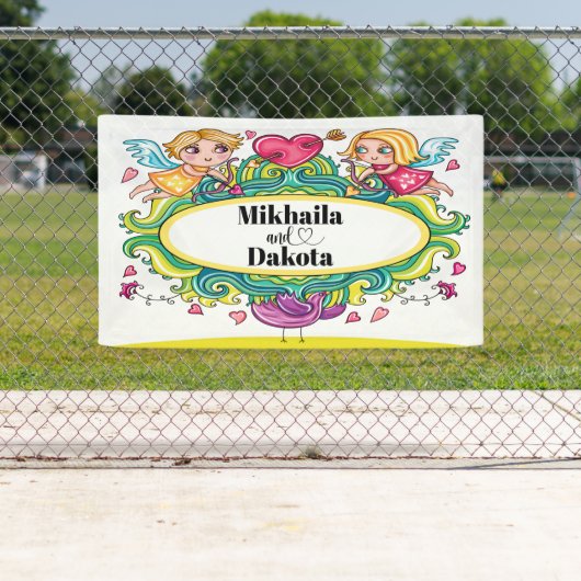 Liefde is liefdesbanner spandoek (Insitu)