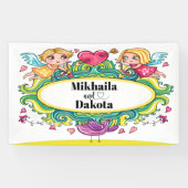 Liefde is liefdesbanner spandoek (Horizontaal)