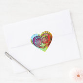 Liefde is liefdesharsvormige stickers voor paren (Envelop)
