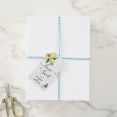 Liefde is lieve citroenen bruiloft Snoep gunst Cadeaulabel (Met Touw)