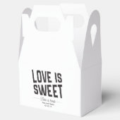 Liefde is lieve doos voor snoep buffetbruiloft bedankdoosjes (Geopend)