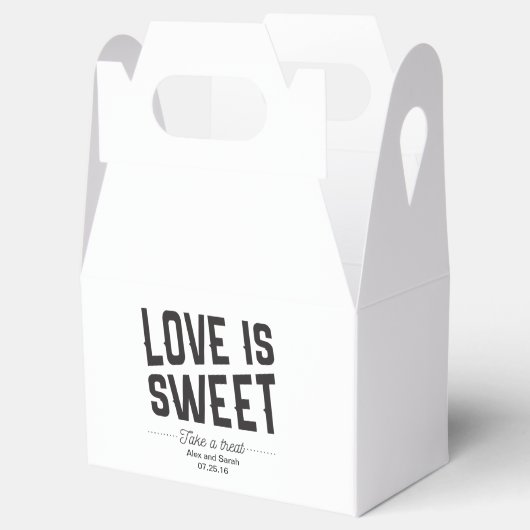 Liefde is lieve doos voor snoep buffetbruiloft bedankdoosjes (Geopend)