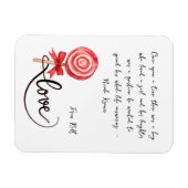 Liefde is lieve valentijn xoxo magneet (Horizontaal)