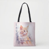 Liefde is lieve Waterverf Tote Bag (Voorkant)