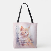 Liefde is lieve Waterverf Tote Bag (Achterkant)