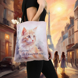 Liefde is lieve Waterverf Tote Bag