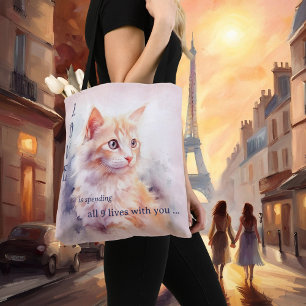 Liefde is lieve Waterverf Tote Bag