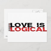 Liefde is logisch briefkaart (Voorkant / Achterkant)