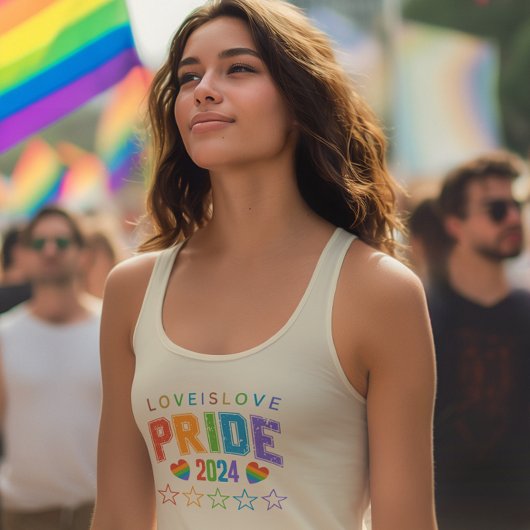 Liefde is Love-Pride 2024 LGBTQ Rainbow Pride Desi Tanktop