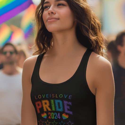 Liefde is Love-Pride 2024 LGBTQ Rainbow Pride Desi Tanktop