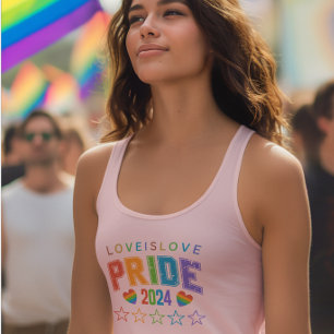 Liefde is Love-Pride 2024 LGBTQ Rainbow Pride Desi Tanktop