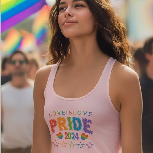 Liefde is Love-Pride 2024 LGBTQ Rainbow Pride Desi Tanktop